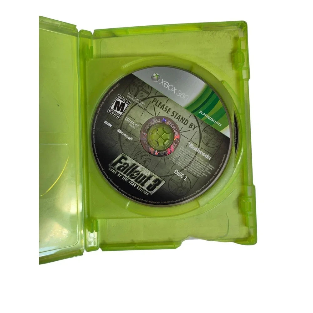 Fallout 3 Xbox 360 Game of The Year Edition Platinum Hits Best Seller